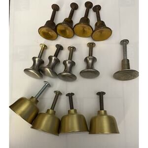 Various Knobs & Pulls Mid Century and Reproductions Lot of 13